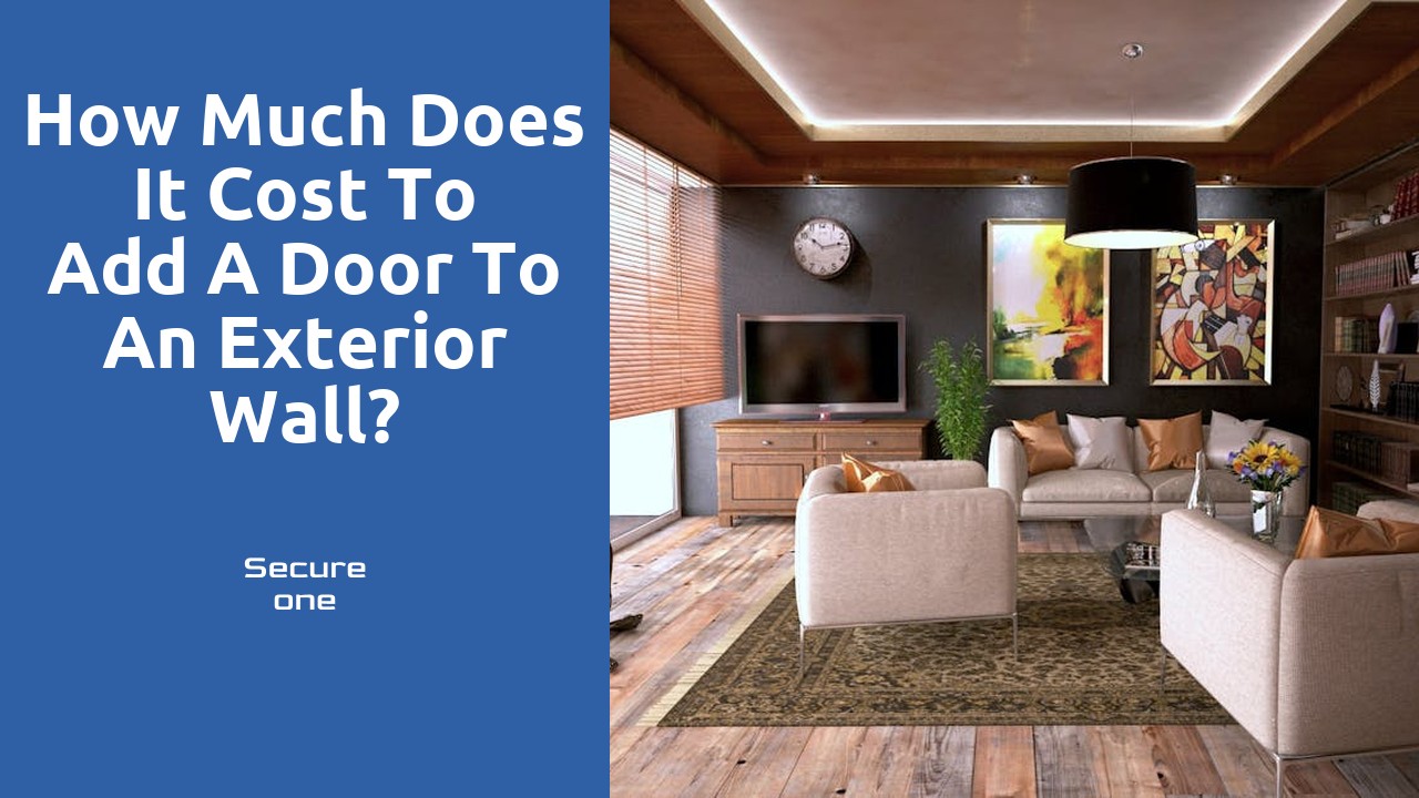 How much does it cost to add a door to an exterior wall?