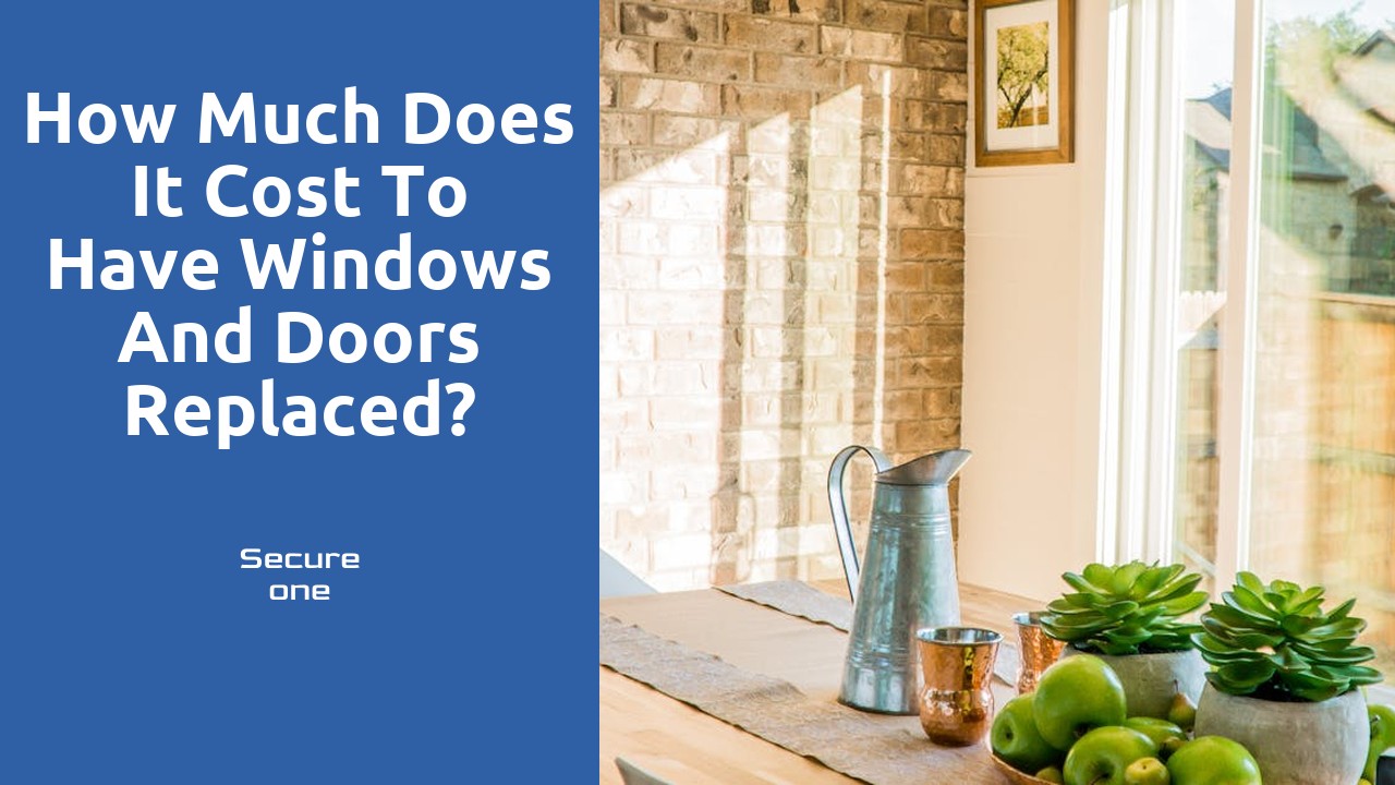 How much does it cost to have windows and doors replaced?